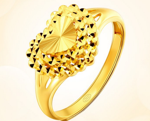  黄金镶嵌宝石戒指价格