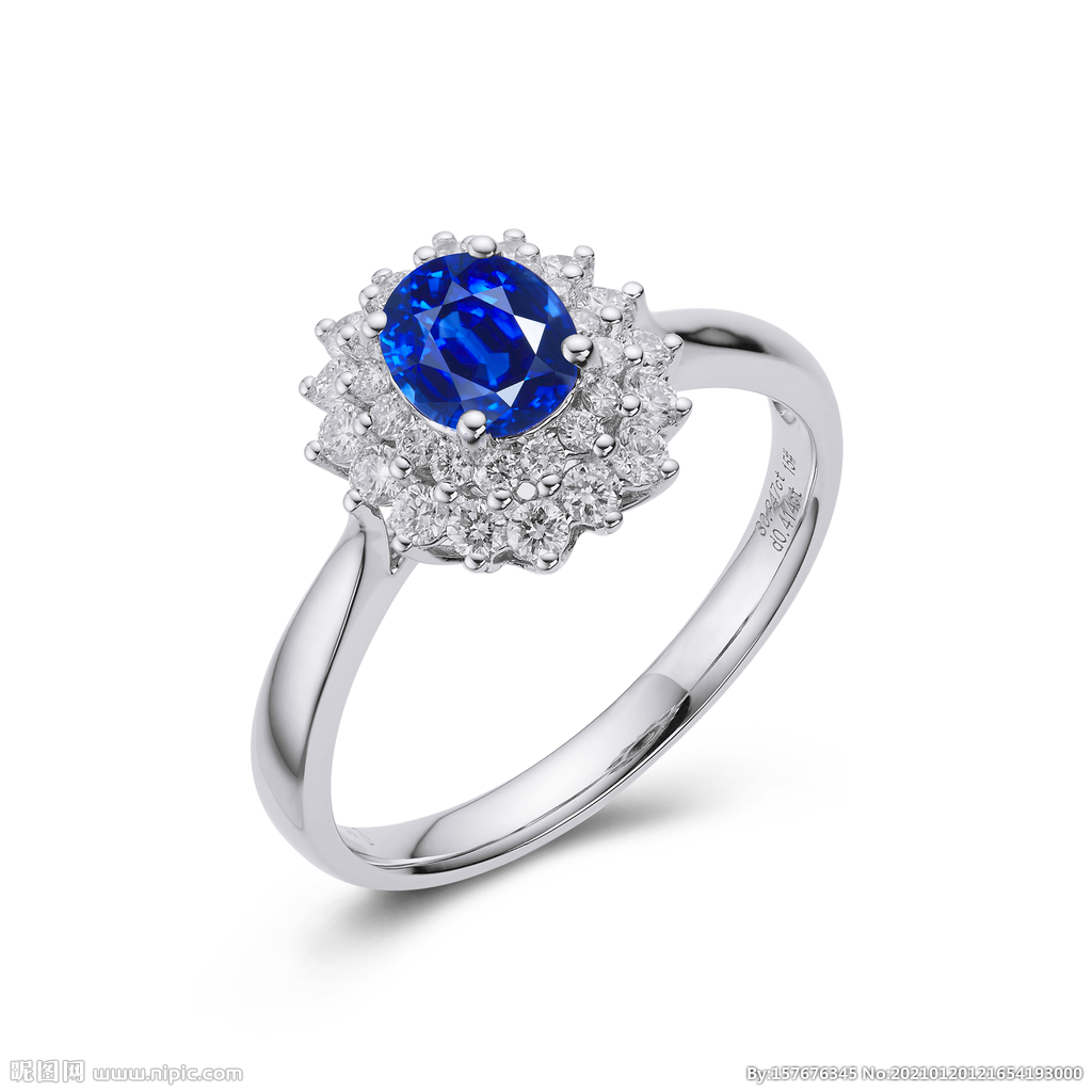 蓝宝石镶钻戒指多少钱
